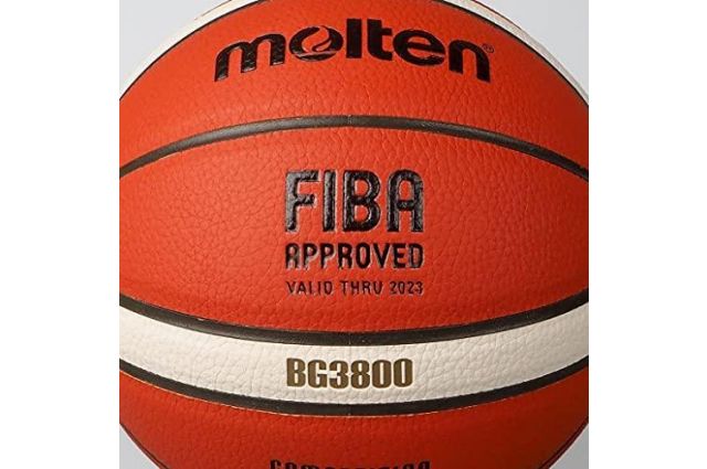 Basketball ball training MOLTEN B5G3800 FIBA synth. leather size 5 Basketball ball training MOLTEN B5G3800 FIBA synth. leather size 5