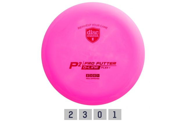Discgolf DISCMANIA Putter D-LINE P2 FLEX 1 Pink 2/3/0/1 Discgolf DISCMANIA Putter D-LINE P2 FLEX 1 Pink 2/3/0/1
