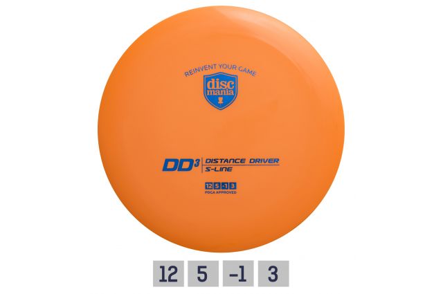 Discgolf DISCMANIA Distance Driver S-LINE DD3 orange 12/5/-1/3 Discgolf DISCMANIA Distance Driver S-LINE DD3 orange 12/5/-1/3