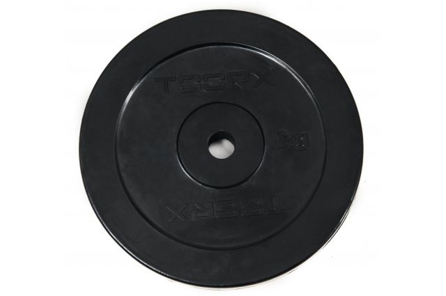 Toorx Rubber coated weight plate 10 kg, D25mm Toorx Rubber coated weight plate 10 kg, D25mm