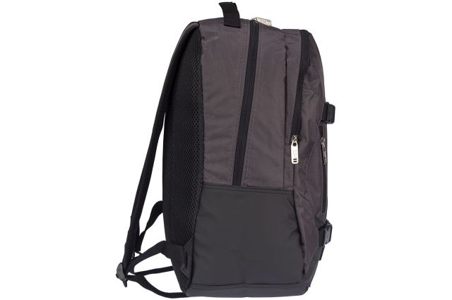 Sports Backpack AVENTO 21RB Anthracite/Black/Silver Sports Backpack AVENTO 21RB Anthracite/Black/Silver