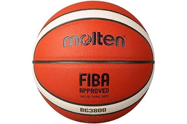 Basketball ball training MOLTEN B5G3800 FIBA synth. leather size 5 Basketball ball training MOLTEN B5G3800 FIBA synth. leather size 5