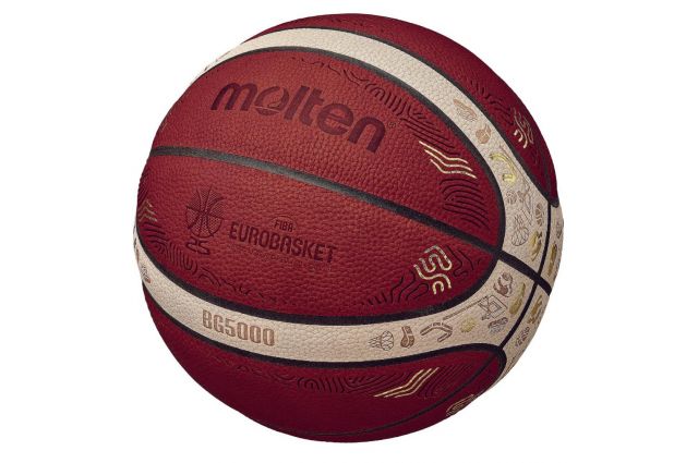 Krepšinio kamuolys MOLTEN B7G5000-E5Z Eurobasket 2025 Krepšinio kamuolys MOLTEN B7G5000-E5Z Eurobasket 2025