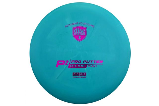 Discgolf DISCMANIA Putter D-LINE P2 FLEX 1 Turquoise 2/3/0/1 Discgolf DISCMANIA Putter D-LINE P2 FLEX 1 Turquoise 2/3/0/1