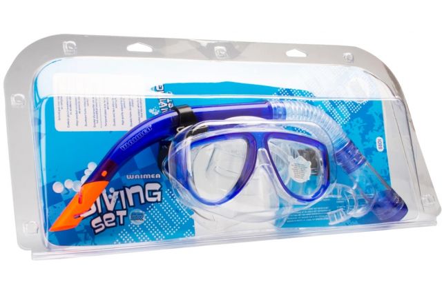 Mask and snorkel set WAIMEA 88DI Cobalt blue Mask and snorkel set WAIMEA 88DI Cobalt blue