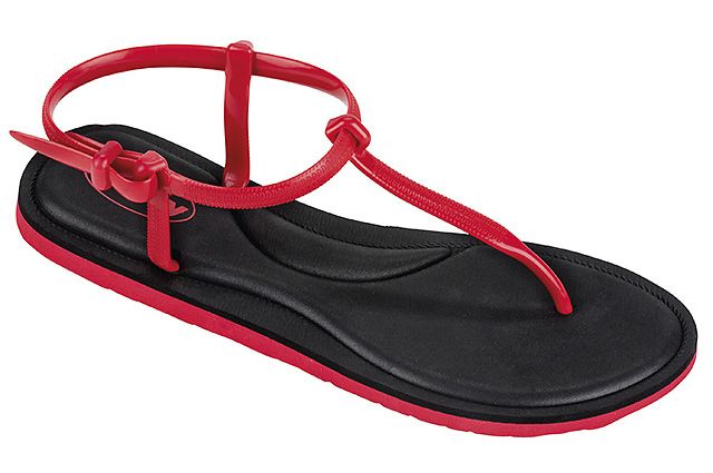 Slippers for ladies V-Strap FASHY SWANSBORO 40 Raudona