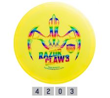 Discgolf DISCMANIA Midrange driver RAZOR CLAW 3 META TACTIC Yellow 4/2/0/3