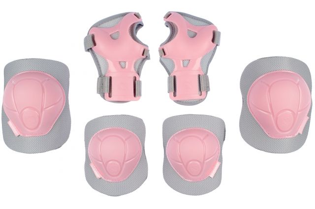 Protector set for kids NIJDAM Concrete Rose N61EC02 M Pink/Grey
