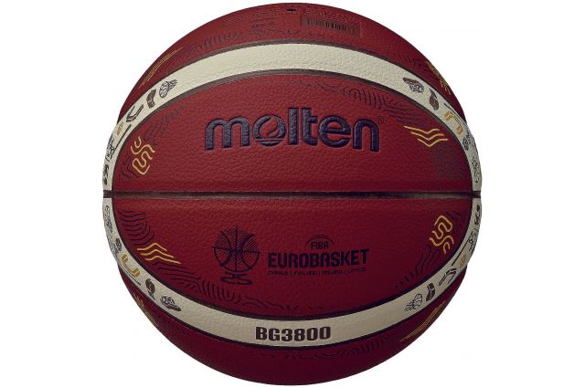 Krepšinio kamuolys MOLTEN B7G3800-E5Z Eurobasket 2025 Krepšinio kamuolys MOLTEN B7G3800-E5Z Eurobasket 2025