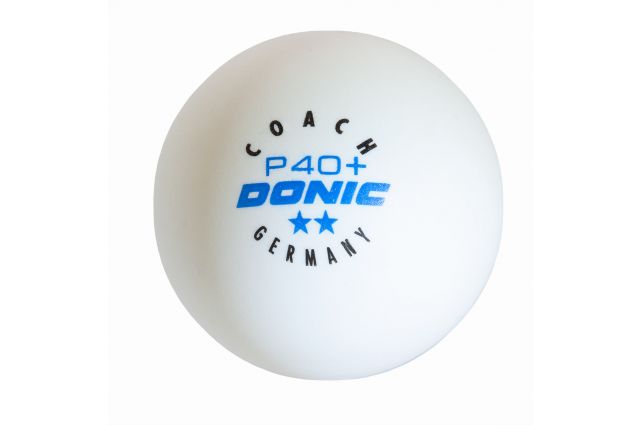 Stalo teniso kamuoliukai DONIC P40+ Coach (2 žvaigždutės) Stalo teniso kamuoliukai DONIC P40+ Coach (2 žvaigždutės)