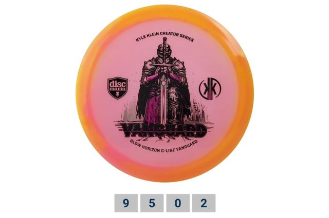 Discgolf DISCMANIA Fairway Driver C-LINE GLOW HORIZON VANGUARD Kyle Klein Creator Series Pink 9/5/0/2 Discgolf DISCMANIA Fairway Driver C-LINE GLOW HORIZON VANGUARD Kyle Klein Creator Series Pink 9/5/0/2