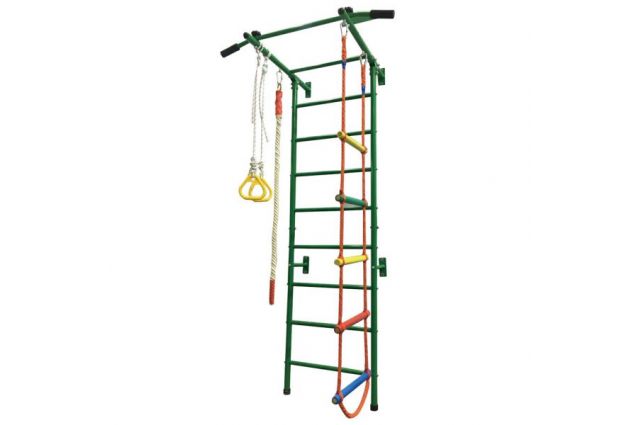 Swedish wall for children, green 223x108x87.5cm Swedish wall for children, green 223x108x87.5cm