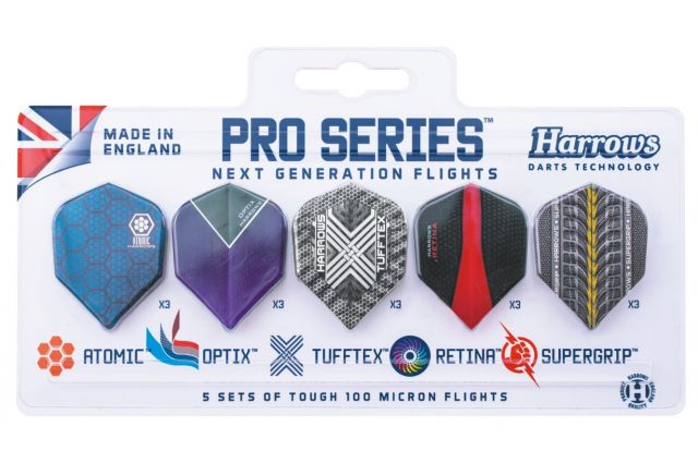 Darts strėlyčių sparneliai HARROWS PRO SERIES 5x3 Darts strėlyčių sparneliai HARROWS PRO SERIES 5x3