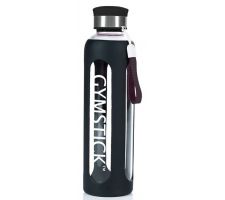 Drinking bottle GYMSTICK 600ml black glass