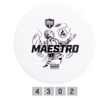 Discgolf DISCMANIA Midrange Driver MAESTRO Active White 4/3/0/2
