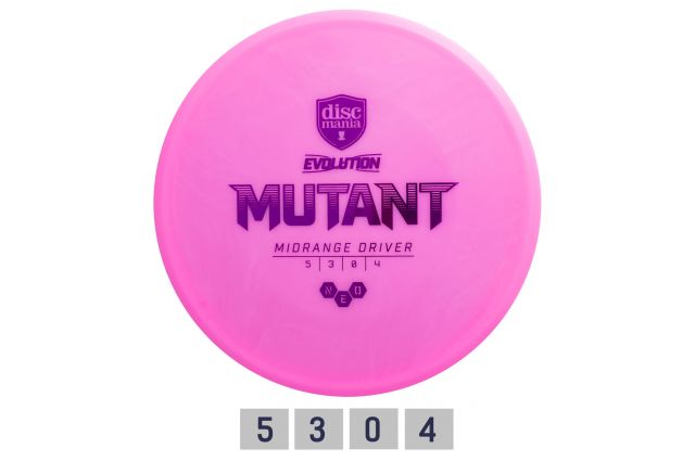 Discgolf DISCMANIA Midrange Driver NEO MUTANT Evolution Pink 5/3/0/4 Discgolf DISCMANIA Midrange Driver NEO MUTANT Evolution Pink 5/3/0/4