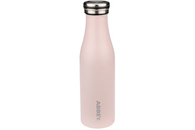 Bottle thermo ABBEY Victoria 21WZ ZRZ 450ml Light Pink/Silver Bottle thermo ABBEY Victoria 21WZ ZRZ 450ml Light Pink/Silver