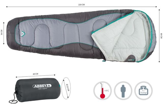 Miegmaišis ABBEY CAMP Mummy 21MM-AGG Miegmaišis ABBEY CAMP Mummy 21MM-AGG