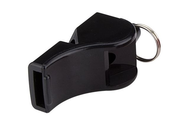 Referee's whistle pealess AVENTO 75FI Black Referee's whistle pealess AVENTO 75FI Black