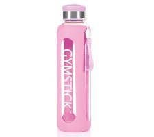 Drinking bottle GYMSTICK 600ml pink glass