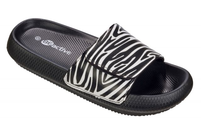 Slippers for women V-Strap BECO ZEBRA VIBES