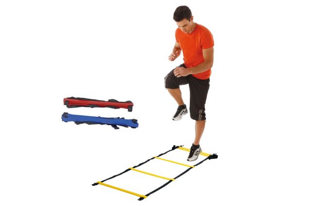 Agility Ladder TREMBLAY Flat 4m Adjustable yellow Geltona Agility Ladder TREMBLAY Flat 4m Adjustable yellow