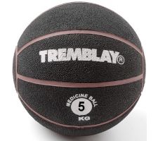 Weight ball TREMBLAY MedicineBall 5kg D27.5 cm Black for throwing