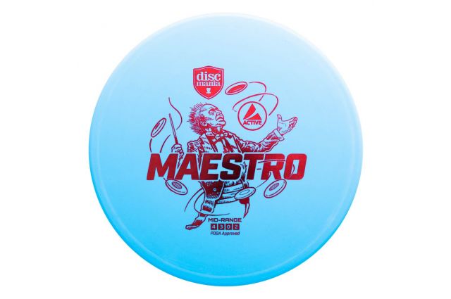 Discgolf DISCMANIA Midrange Driver MAESTRO Active Light Blue 4/3/0/2 Discgolf DISCMANIA Midrange Driver MAESTRO Active Light Blue 4/3/0/2