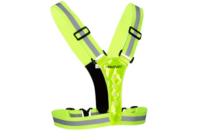 Vest AVENTO Reflective LED 74OW FLG Fluorescent yellow Vest AVENTO Reflective LED 74OW FLG Fluorescent yellow