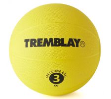 Weight ball TREMBLAY Medicine Ball 3kg D23cm Yellow for throwing