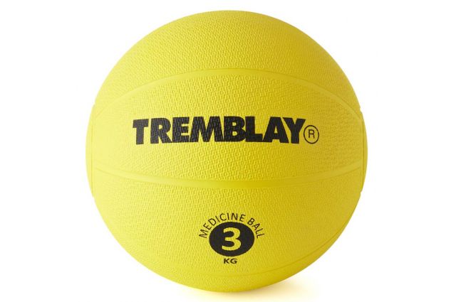 Weight ball TREMBLAY Medicine Ball 3kg D23cm Yellow for throwing Weight ball TREMBLAY Medicine Ball 3kg D23cm Yellow for throwing