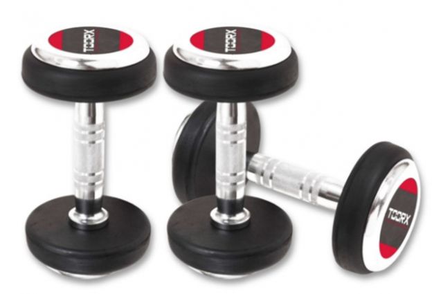 Professional rubber dumbbell TOORX 10kg Professional rubber dumbbell TOORX 10kg