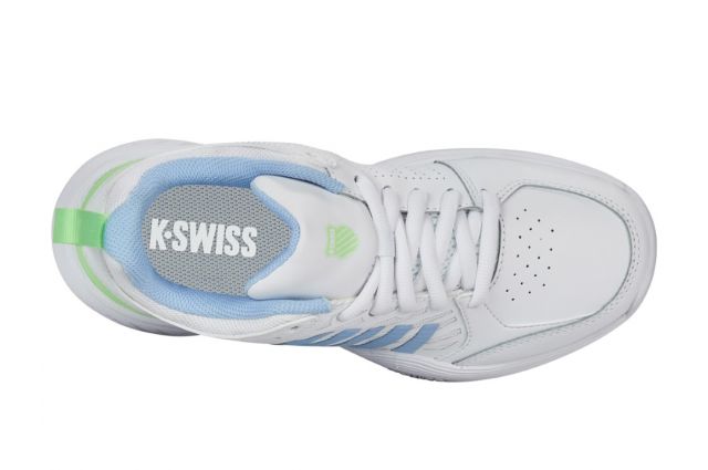 Tennis shoes for women K-SWISS COURT EXPRESS 2 CLAY white/dutch canal/paradise green UK8/EU42 Tennis shoes for women K-SWISS COURT EXPRESS 2 CLAY white/dutch canal/paradise green UK8/EU42