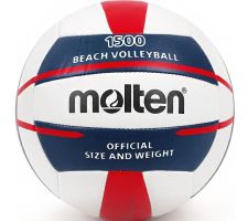 Volleyball ball beach leisure MOLTEN V5B1500-WN  synth. leather size 5