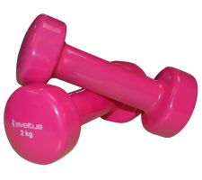 Dumbbells vinyl SVELTUS Epoxy 1182 2x2kg Pink