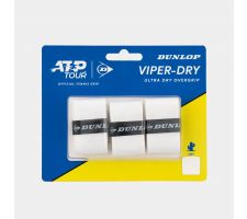 Teniso raketės virš. apvija DUNLOP VIPERDRY ATP overgrip, white