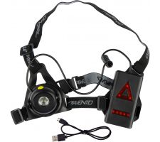 Running light flashing  AVENTO Rechargeable 44RI Black