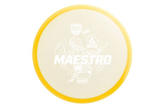 Discgolf DISCMANIA Midrange Driver MAESTRO Active Premium Yellow 4/3/0/2 Discgolf DISCMANIA Midrange Driver MAESTRO Active Premium Yellow 4/3/0/2