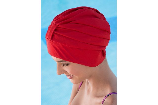 Swim cap FASHY FABRIC 3473 40 PES red Raudona Swim cap FASHY FABRIC 3473 40 PES red