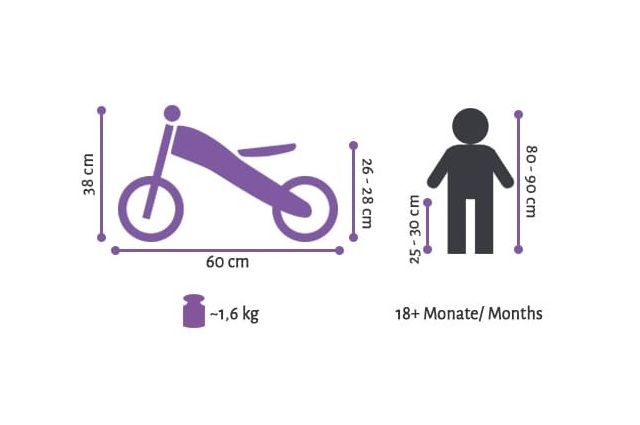 Balansinis dviratukas - triratukas Bikestar 2 in 1 Balansinis dviratukas - triratukas Bikestar 2 in 1