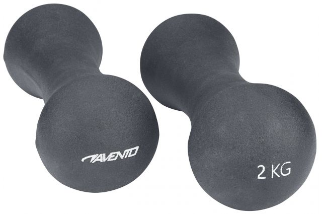 Dumbbells steel/PU AVENTO 42DB 2x2kg Dumbbells steel/PU AVENTO 42DB 2x2kg