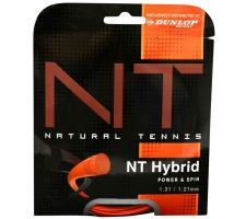 Tennis string Dunlop NT HYBRID ORANGE+ set 1.31/1.27mm, set, 12m, Black/Orange