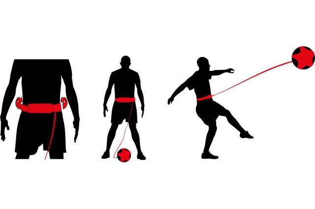 Football skill trainer AVENTO 75BC Black/red Football skill trainer AVENTO 75BC Black/red