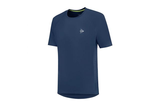 T-shirt for kids DUNLOP CLUB BOYS CREW TEE Tamsiai mėlyna