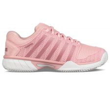 Tennis shoes for kids K-SWISS HYPERCOURT EXP HB pink/white, size UK 5,5 (EU 39)