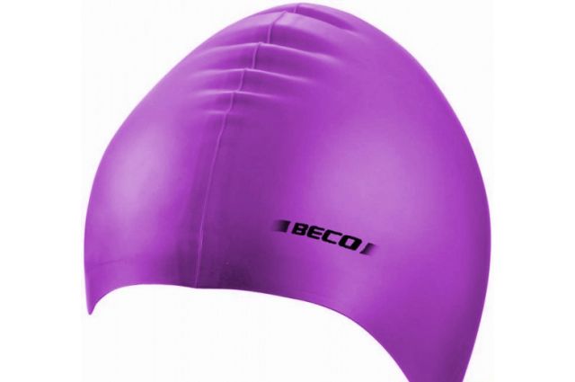 BECO Silicone swimming cap 7390 77 lilac for adult Violetinė BECO Silicone swimming cap 7390 77 lilac for adult