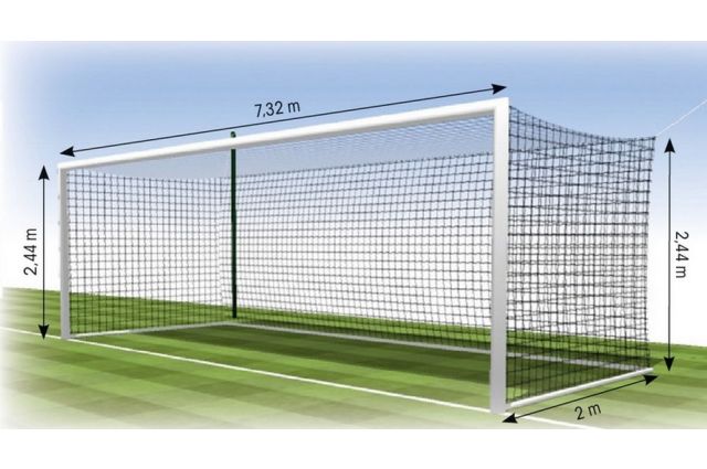 Football net TREMBLAY FF1113E 7,32x2,44m, 3mm, depth 2m, 2pcs Football net TREMBLAY FF1113E 7,32x2,44m, 3mm, depth 2m, 2pcs