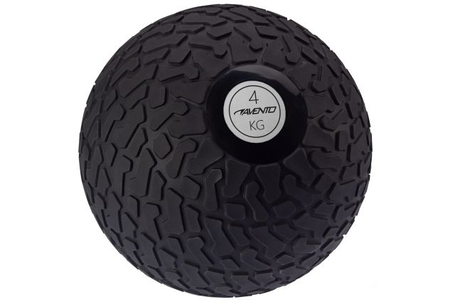 Slam ball AVENTO 42DI 4kg D23cm Black/silver Slam ball AVENTO 42DI 4kg D23cm Black/silver