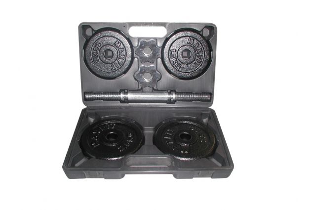 Cast iron weight dumbbells set with case TOORX 1.5-10 kg Cast iron weight dumbbells set with case TOORX 1.5-10 kg