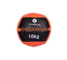 Wall ball SVELTUS 10kg D35cm Orange/Black suitable for throwing